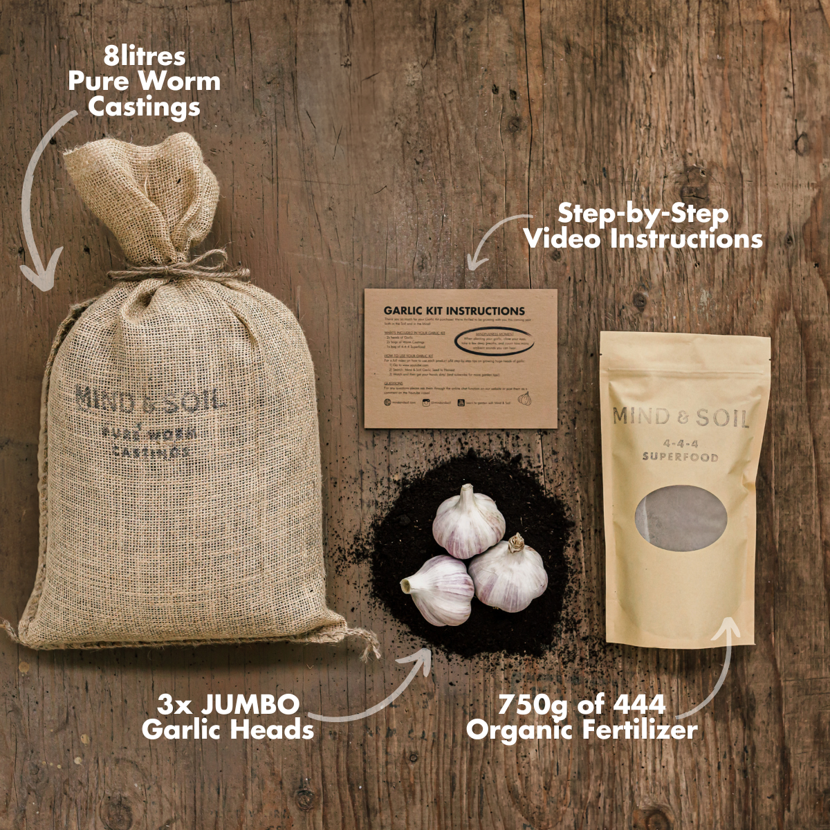 fertilizer for planting garlic GARLIC KIT – Mind & Soil